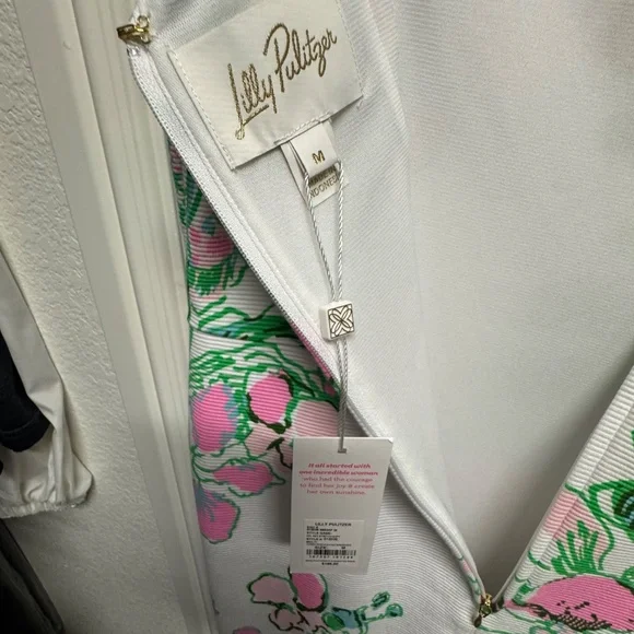Lilly Pulitzer Del Rey shift stretch dress size 8 orchids on the avenue - Picture 6 of 8